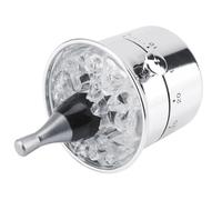 Vilgftyiet Mechanical Kitchen Timer, Bucket Shaped Wind-Up Cooking Timer with 60-Minute Countdown, Silvery for Baking, Boiling, Brewing and Study for SESSIONS