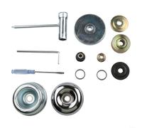 Vilgftyiet Metal Trimmer Head Adapter Kit General Lawn Mower Accessories Compatible with Garden Tools Brush Cutter Replacement Parts for Outdoor Maintenance 16.3x7cm