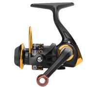 Vilgftyiet Mini Fishing Reel for Outdoor Use - 12+1 Stainless Steel Bearings, 5 kg Drag System, CNC Metal Alloy Spool, Wooden Handle, 136 g B-Gapless Wheel