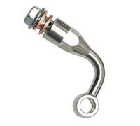 Vilgftyiet Motorcycle Brake Line Extension Bracket M10 x 1.25, Stainless Steel Hydraulic Line Adapter with Rotating Fisheye Design, Brake Clutch Banjo Fitting Extension