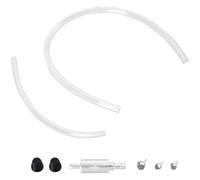 Vilgftyiet Motorcycle Hydraulic Brake Clutch Oil Drain Tube Suction Tool with One-Way Check Valve, Aluminum Body, Thickened Rubber Pipe for Most Motorcycles