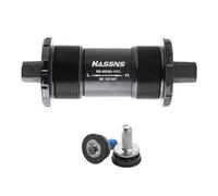 Vilgftyiet Mountain Bike Bottom Bracket with Square Taper Spindle, 73mm Shell Width, Sealed Cartridge Bearings, Alloy Construction, 103-124.5mm Axle Length Options 107mm