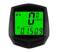 Vilgftyiet Multi-Function Bike Speedometer with LCD Display - Tracks Speed, Odometer, Trip Distance & Max/Avg Speed - Waterproof ABS Cycling Computer for Road and Mountain Bikes Black