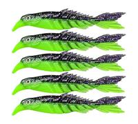 Vilgftyiet Multi Join Bone Fish Soft Bait for Perch Pike Fishing, Paddle Tail Swimbaits with Realistic Swimming Motion, Dual Color Light Reflection, 3.5-17.5g, 8-15cm, 3/5/6/7pcs Pack