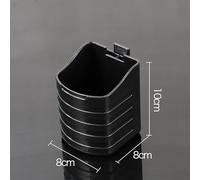 Vilgftyiet Multi-Purpose Fishing Tackle Box with Cup Holder & Rod Holder - ABS Construction, 8 x 8 x 10 cm, for Lure Storage and Boat/Deck Use Black