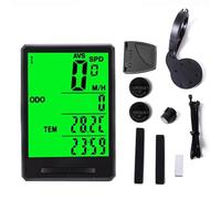 Vilgftyiet Multifunction for Bicycle Computer with 2.8 Inch Screen, IPX6 Waterproof Wired Wireless Odometer Cycling Speedometer for Biking, Black