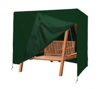 Vilgftyiet Outdoor Swing Cover 3 Seater Patio Furniture Protector Waterproof Oxford Fabric Garden Chair Cover With Double-Stitched Seams For All Weather Protection 220x125x170cm(Is green)