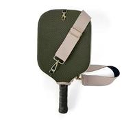 Vilgftyiet Pickleball Paddle Cover 9.4 x 12.2 Inches Neoprene Storage Bag with Adjustable Strap for Franklin and Selkirk Paddles Green
