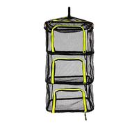 Vilgftyiet Portable 3-Layer Folding Drying Net for Fruits, Vegetables & Herbs - Space-Saving Outdoor Camping Rack, High-Density Mesh Fabric, Folded Size 45x47cm, Green green