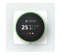 Vilgftyiet Programmable Smart Thermostat with Remote Control App for Underfloor Heating, Voice Activation, Customizable Scheduling, Weather Display, Adjustable Backlight, TFT Screen(16A floor heating)