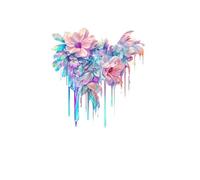 Vilgftyiet Rainbow Paint Graffiti Vinyl Car Decal Sticker for Engine Side, Fuel Tank or Body - PVC Scratch-Masking for AUTO Decoration, Weather-Resistant & Shrink-Free