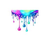 Vilgftyiet Rainbow Paint Graffiti Vinyl Decal Sticker for Car Engine Side, Fuel Tank, or Exterior Body - PVC Scratch-Masking Adhesive for AUTO Sticker, Weather-Resistant & Shrink-Free