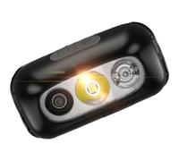 Vilgftyiet Rechargeable LED Headlamp with Motion Sensor, 500m Range, Fast Charging, Adjustable 45° Lamp Head for Outdoor Camping and Night Fishing, Black