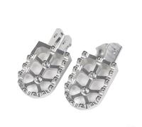Vilgftyiet Replacement Bike Foot Pegs Aluminium Construction Easy Install Front Rear Sets for Modified Ron Parts Blue 15x11x9cm(Silver)