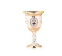 Vilgftyiet Retro Metal for champagne Cup 30ml - Small Shot Glasses for Home Bar & Table Decor(B)