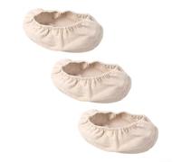 Vilgftyiet Reusable Banneton Liners for Bread Proofing, 3 Pack 10x6 Inch Oval Cloth Covers, Washable Burlap Cotton Bowl Liners, Natural Fabric for Sourdough Basket and Dough Fermentation