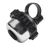 Vilgftyiet Rotating Bicycle Bell for 2.3cm Handlebar - Aluminum Alloy Mini Bike Horn, 100dB+ Loud Volume Cycling Accessory, Blue/Red/Silver Silver