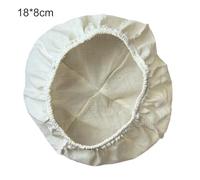 Vilgftyiet Round and Oval Cloth Cover Bread Fermentation Basket with Cotton Linen Lining for Home Baking, Rattan Dough Rising Proofing Bowl for Artisan Sourdough and Yeast Bread Making