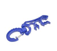 Vilgftyiet Second Stage Quick Release Buckle for BCD, 304 Stainless Steel & PP, 3-Tube Clamp, Dark Blue, 11.5 cm