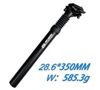 Vilgftyiet Shock Absorbing Seatpost for Bicycle - Aluminium Alloy Suspension Post 350 mm with Adjustable Rebound, Compatible with 25.4-34.9 mm Frame Sizes (Black)