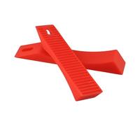 Vilgftyiet Silicone Deadlift Wedge Blocks for Weight Lifting Barbell - Anti-Slip, Lightweight Loading/Unloading Aid for Deadlift, Powerlifting & Squat - 2-Pack, 23 x 4.5 x 3 cm Red