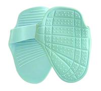 Vilgftyiet Silicone Gym Hand Grips for Pull-Up and Weightlifting - Anti-Slip Palm Guards with Shock-Absorbing Design, 14.2 x 10.5 cm, Black/Green/Purple Green