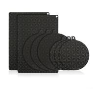 Vilgftyiet Silicone Induction Cooktop Mat Heat Resistant Protector Pad with Anti-Slip Ridges for Kitchen Counters Stoves and Air Fryers Multifunctional Insulation Sheet 35x25cm