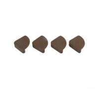 Vilgftyiet Silicone Non-Slip Feet for Cutting Board, Chopping Board Mats Kitchen Gadgets, Anti-Slip Pads to Protect Countertops, Easy to Clean, 5.5x5.5cm, 4 Pack(Brown)