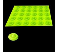 Vilgftyiet Silicone Snowboard Stomp Pads, Raised Anti-Slip Grip Mat for Winter Skiing & Snowboarding, Traction Pad Accessories, Easy Install, 30 Pieces, White(green)