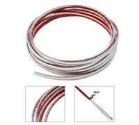 Vilgftyiet Silver Chrome Car Door Edge Trim Strip, 6mm Width x for 3M Length, Self-Adhesive Bumper & Casement Moulding Decoration for Interior and Exterior Automotive Use