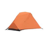 Vilgftyiet Single-Person Ultralight Camping Tent with Rainproof Tear-Resistant Fabric, 7-Series Aviation Aluminum Poles, 210 x 80 x 105 cm, 1.65 kg - Brown Orange