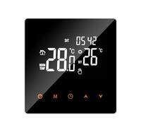 Vilgftyiet Smart WiFi Underfloor Heating Thermostat with HD LCD Screen, Child Lock Safety, and Remote Control via App - 86×86×40 mm, Black