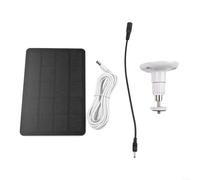 Vilgftyiet Solar Panel 4W 5V Efficient Charging for Security Camera with 360 Degree Adjustability, Long Cable for Flexible Installation(White)