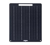 Vilgftyiet Solar Panel Charger Kit 10W Portable USB Charging Monocrystalline Silicon Outdoor Camping Mobile Phone Power Bank Flexible Lightweight Black 265x222mm Renewable Energy(1pc)