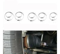 Vilgftyiet Stainless Steel CV Boot Clamp Kit for Car Axle Joint - 10-Piece Crimp Clamp Set (5X Small 10" x 6mm + 5X Large 19" x 6mm) for Front/Rear Left/Right Drivetrain
