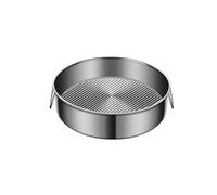 Vilgftyiet Stainless Steel Round Baking Pan for Cheesecakes, Quiches and Deep Dish Pizzas, Non-Stick Steaming Tray, Oven Freezer Dishwasher Safe, 24-32 cm, Pack of 1