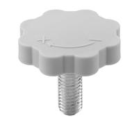 Vilgftyiet Steppers Machine Knob Pin Replacement 14mm Hand Tighten Bolts for Fitness Equipment - Black/Red/Gray, 3 cm Length, Plastic + Metal