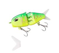 Vilgftyiet Swingfish S-Type Micro Bait for Fishing - 6.5 cm Slow-Sinking ABS Lure with 3D Paint, Compatible with Trout, Perch, Mandarin Fish & More E