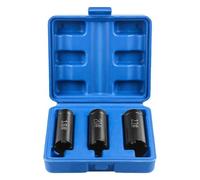 Vilgftyiet Three-Piece Motorcycle Clutch Nut Removal Tool Set with Four Claw Sleeve 1/2 Inch Drive, 18mm 20mm 22mm for Scooter Repair, Made of 45# Steel with Storage Case