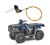 Vilgftyiet Throttle Cable for 50-250CC for ATV for Quad Dirt Bike - Visual Gas Wire Kit with 22mm Handle Grip - Silver(Silver)