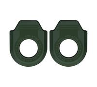 Vilgftyiet TPU Crank Protector Cover for Mountain and Road Bikes - Ultra-Lightweight Elastic Bike Accessory with Dual-Side Protection, 4.3 x 1.9 x 5.3 cm, 2-Pack Green-A