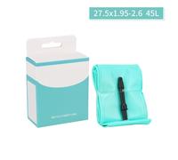 Vilgftyiet TPU Mountain Bike Inner Tube for 26" and 27.5" Wheels, Lightweight Folding Design with Presta Valve, Blue-Green 27.5x1.95-2.6/45L