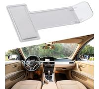 Vilgftyiet Transparent Plastic Parking Ticket Permit Holder Clip with Double-Sided Adhesive for Car Windscreen - Versatile Sticker Fastener for Vehicles, Fridges or Walls (1 Pack)