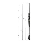 Vilgftyiet Travel Fishing Lure Rod 4 Section, 1.8/2.1M for ULTRA-Short Portable for spinning Casting Pole, Carbon Fiber Lightweight Rod for Power Spinner, 50-55cm Shrink Length
