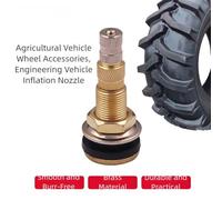 Vilgftyiet Truck Tire Valve Stem Core for Tubeless Tires, Made of Pure Copper with Rust Resistance, Clamp-In Design for Heavy Duty and Agricultural Vehicles, Easy to Install