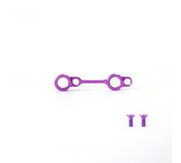 Vilgftyiet Ultralight Road Bike Disc Brake Adapter for Quick-Connect Calipers - 5g Front / 3g Rear Alloy Brake Base, 6x2x2cm, Titanium Screws purple