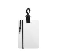 Vilgftyiet Underwater Scuba Diving Writing Slate Communication Board with Pencil - Reusable PVC Dive Log for Recording Depths, Times & Observations - Compact 127×153mm (5×6 in) - Black/Yellow