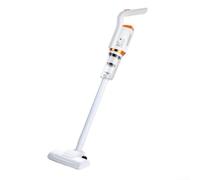 Vilgftyiet USB Rechargeable Handheld Wireless Vacuum Cleaner Strong Suction 2-in-1 Cordless Unit with Multiple Nozzles for Home Car Dust White(White English)