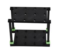 Vilgftyiet Vertical Arrow Stand Holder for 12 Pcs Arrows, PLA Material Separator Rack for Fiberglass Wood Aluminum Arrows, Portable Archery Accessory for Outdoor Hunting and Training, Black