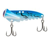 Vilgftyiet VIB Metal Crankbait Lure 8g, 4.6cm Hard Bait for Bass & Perch Fishing - Multi-Hole Deep/Shallow Water Design, Non-Stick Treble Hooks Blue